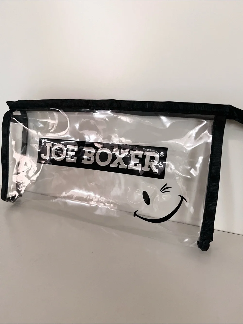 Joe boxer clear zippy pouch